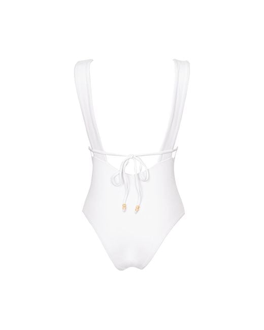 Aulala Paris White Miss Charming One-Piece Swimsuit
