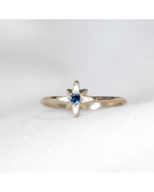 VicStoneNYC Fine Jewelry White 14K North Star December Birthstone Tanzanite Ring
