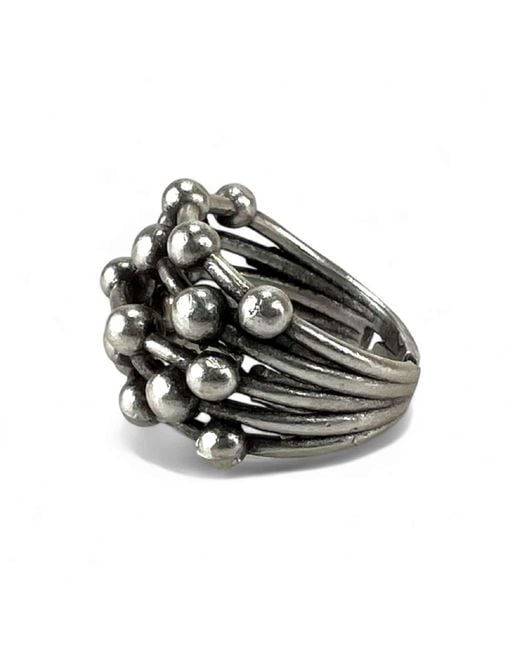 By Virgo Metallic Calyra Antique Ring