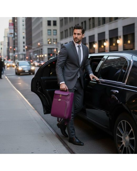 Luis Steven Purple Medium Laptop Pack