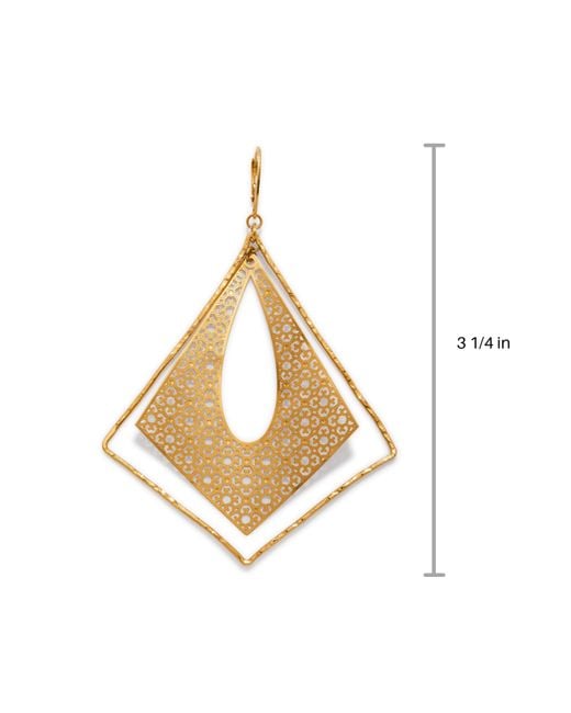 Jaredjamin Metallic Tudor Temptations Leverback Earrings