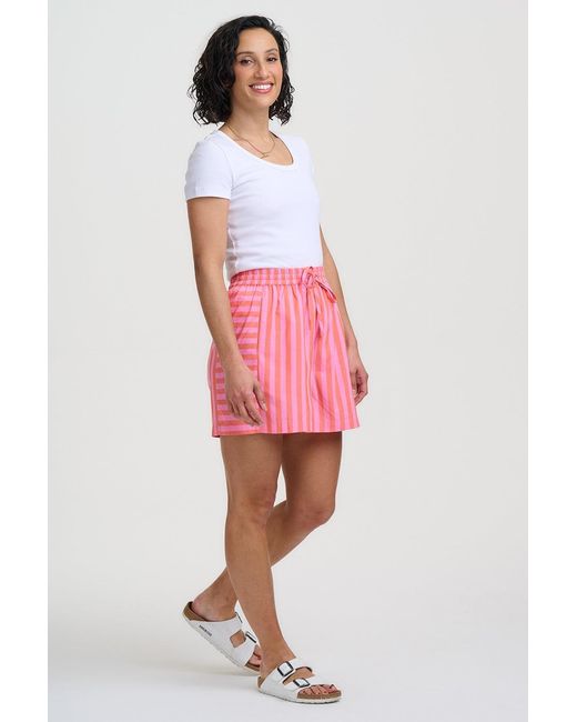 Sugarhill Pink Eliza Shorts, Tropical Crush Stripe
