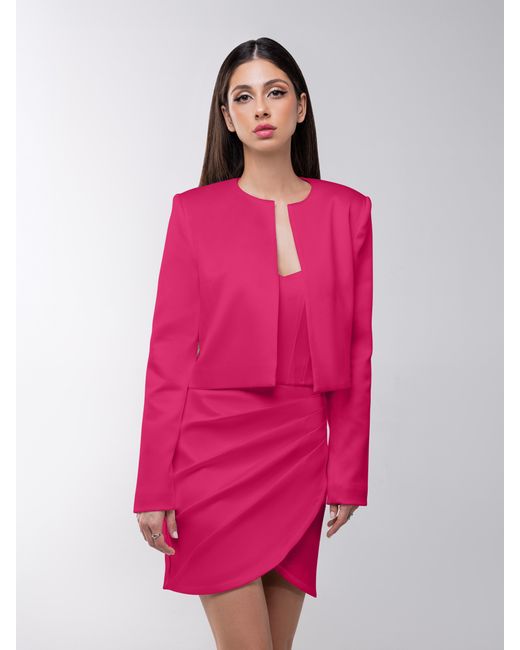 Tia Dorraine Pink Perfectly Romantic Cropped Blazer – Hot