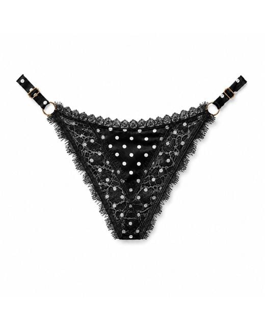 Noblesse Oblige Black Luna String Polka Dot