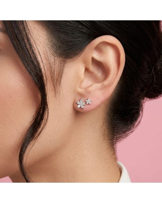 BLOOMTINE | Earth Angel HQ Metallic Eternal Bloom Sterling Flower Stud Earrings
