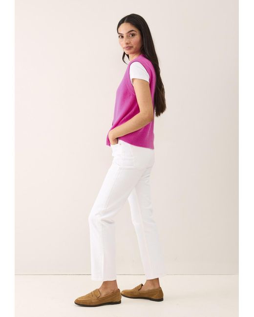 Loop Cashmere Pink Contrast Button Waistcoat