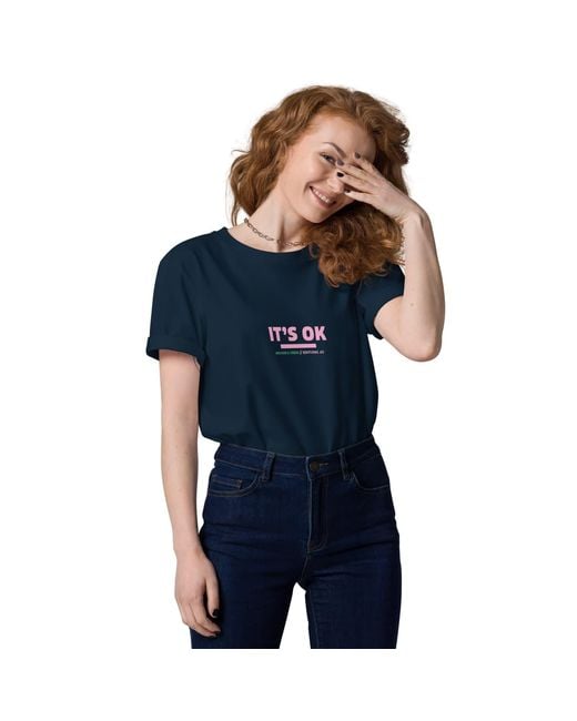 Anchor and Crew Blue Five It's Ok Editions Organic Cotton T-Shirt