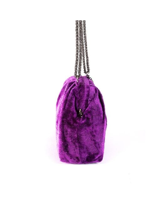 SJW BAGS LONDON Purple Victoria Minimalist Ikat Bag