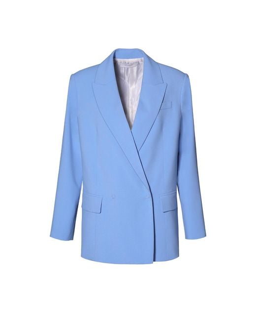 AGGI by HALEWSKI Blue Petra Oversized Double Breasted Blazer