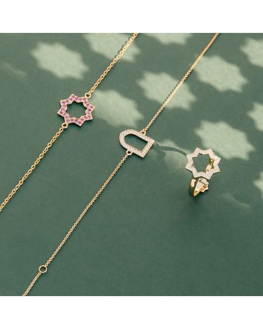 Sheida Farrokhi Metallic Sahra Diamond Bracelet