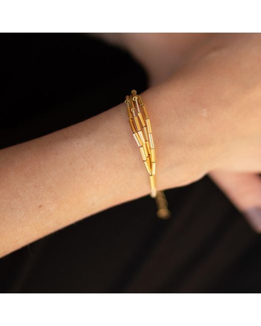 Nart Nature Making Art Metallic The Single Buriti Natural Fiber Bracelet