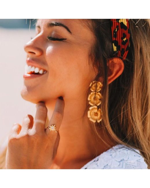 Lavani Jewels Metallic Golden Sevilla Earrings