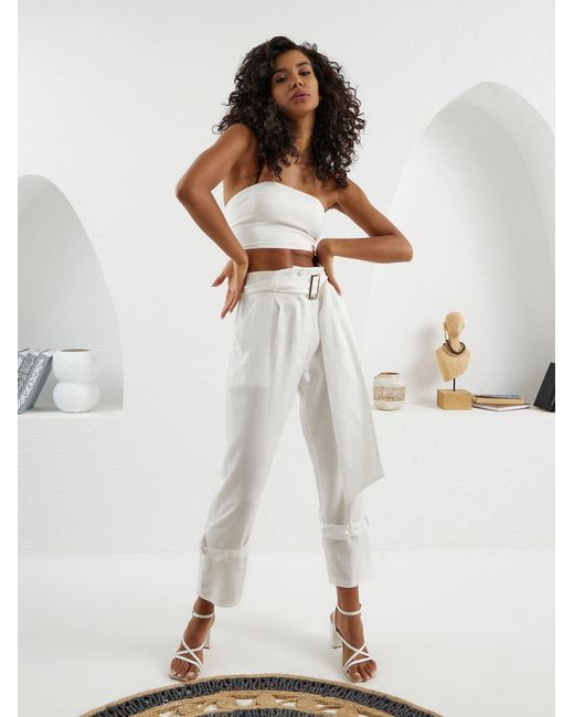 Lumina Eligma White Matador Pants