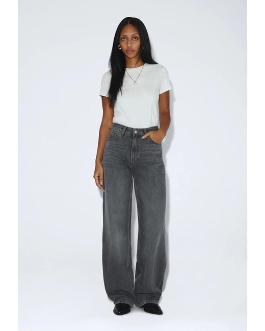 Dr. Denim Gray Donna High Relaxed