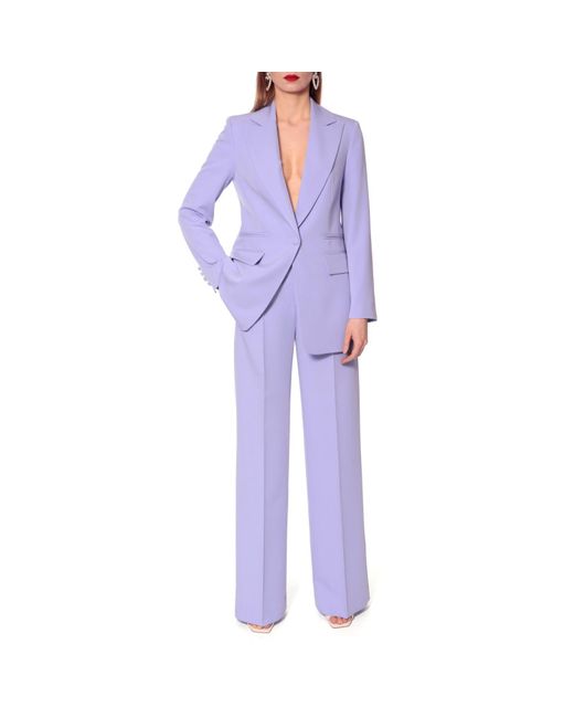 AGGI by HALEWSKI Purple Suzie Lavender High Waist Wide Leg Trousers