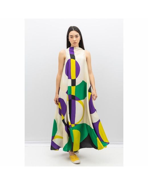 Bianca Popp Green Bell Dress Long