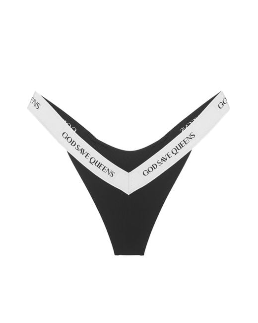 GOD SAVES QUEENS Black Carrara Bottom