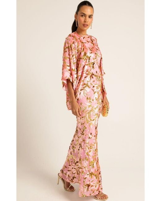 SACHA DRAKE Red Blossom Kimono
