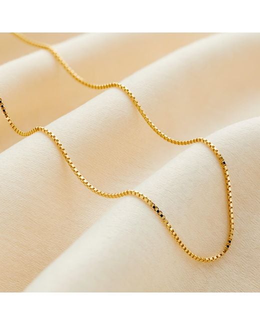 Posh Totty Designs Metallic Plated Box Chain Necklace