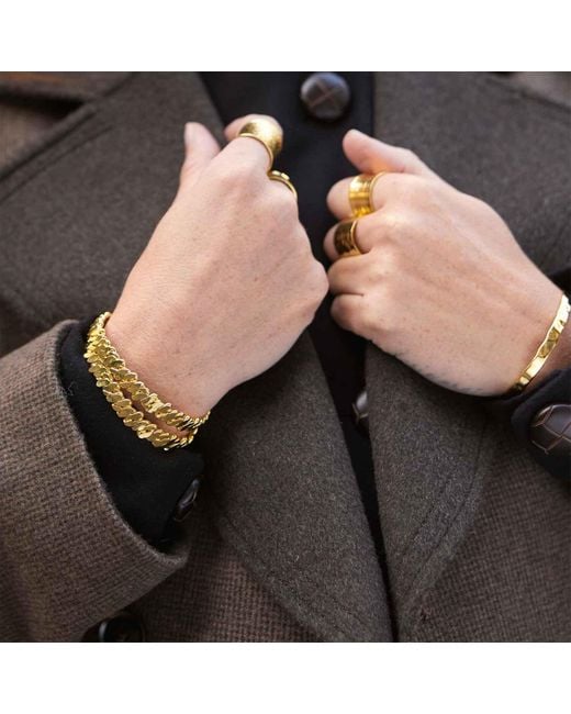 Amadeus Metallic Otto Pebble Bangle