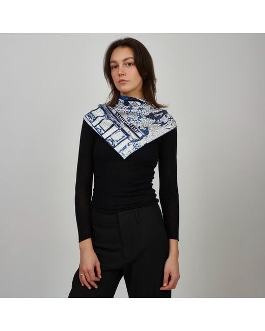Richard Allan London Blue London Silk Scarf
