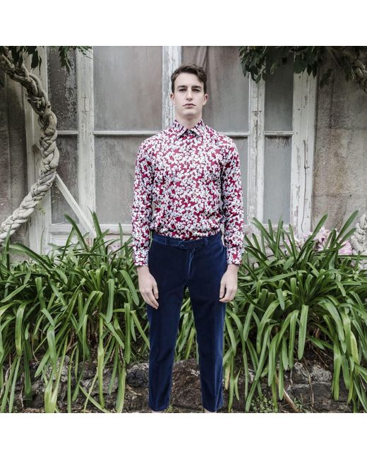 Absurde Red Popcorn Shirt for men