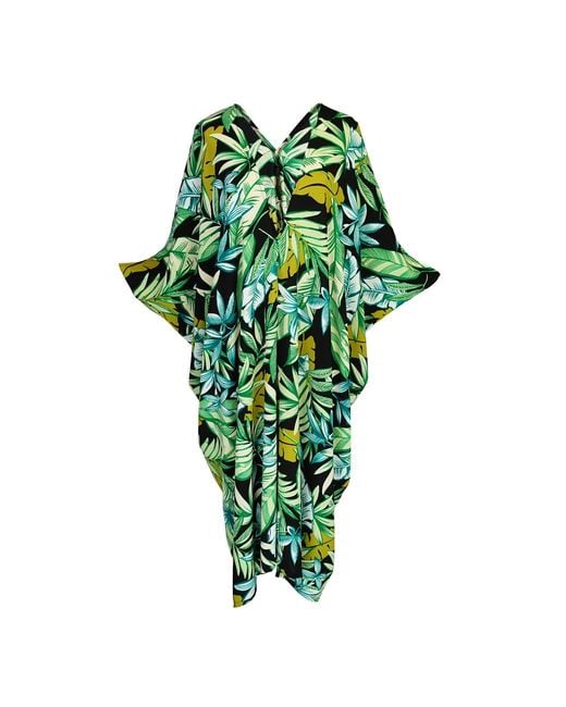 Jennafer Grace Green Canopy Noir Caftan