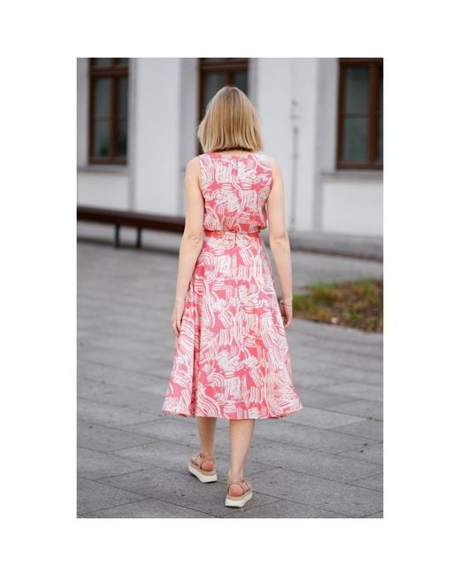 Oh!Zuza Pink Neutrals Wide-Strap Top & Midi Skirt Set