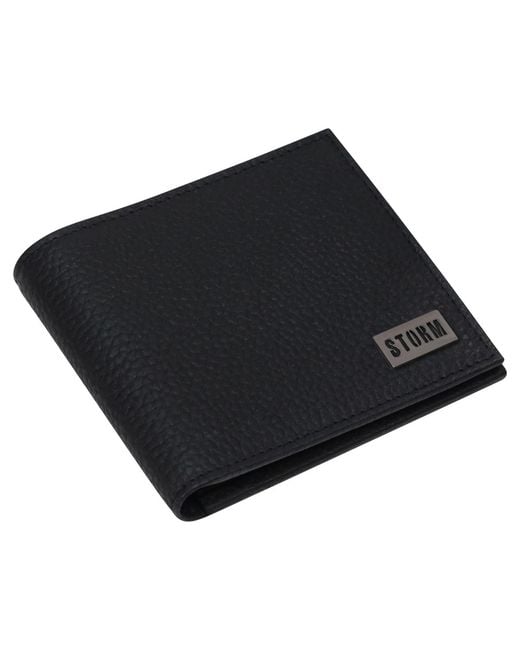 Storm Black Cares Leather Emboss Wallet for men