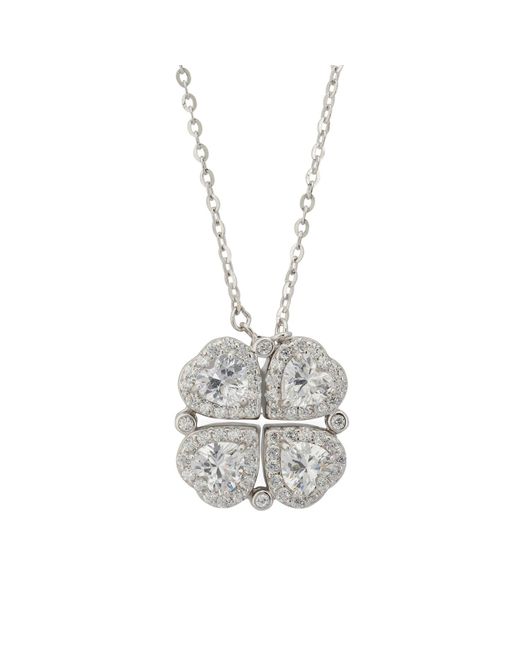 Latelita London Metallic Love And Luck Convertible Necklace Silver