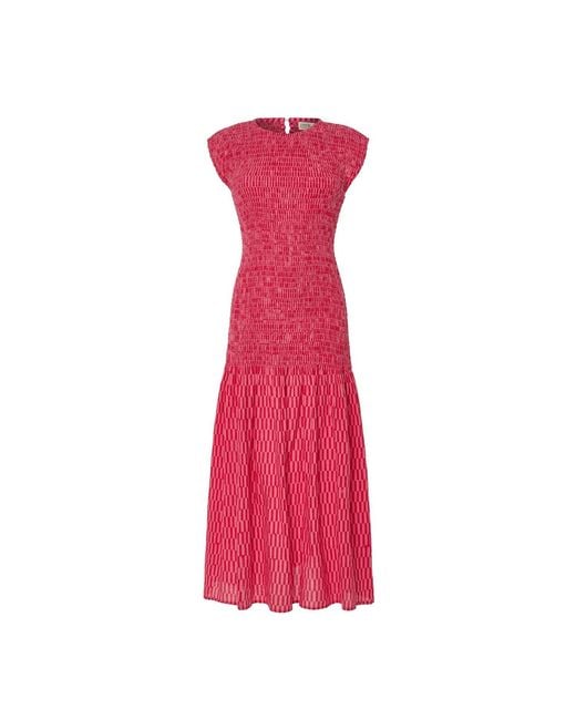 Par Y Escala Sl Pink Emma Damero Dress