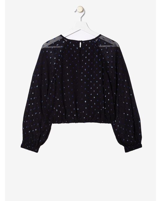 Rose & Nancy Blue Nova Dot Blouse