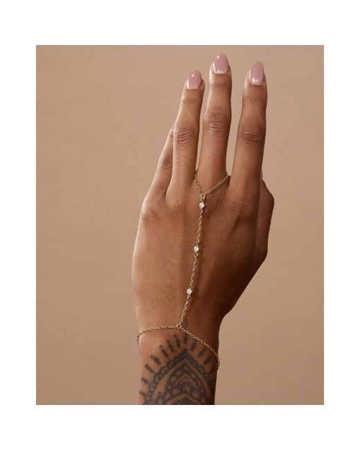 SET & STONES Metallic Cyrus Hand Chain