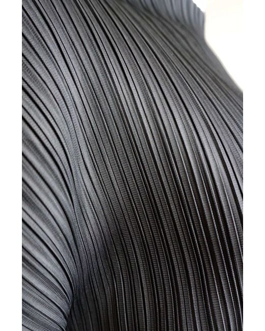 Wild Cosmos Black Hera Plissé Satin Sculpture Dress