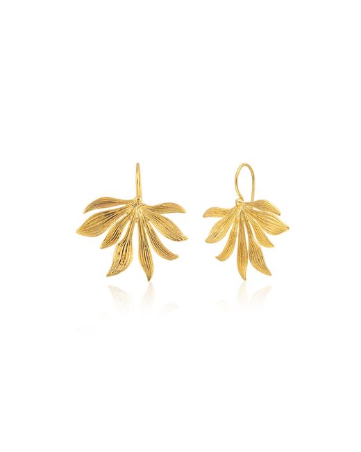Milou Jewelry Metallic Leaf Earrings