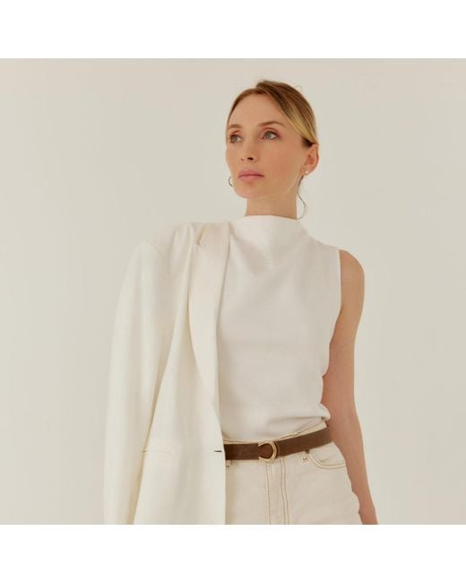 Colección Tansu Brown Anthea Leather Belt