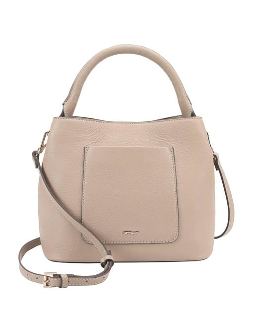 Paul Costelloe Natural Rosa Leather Bag