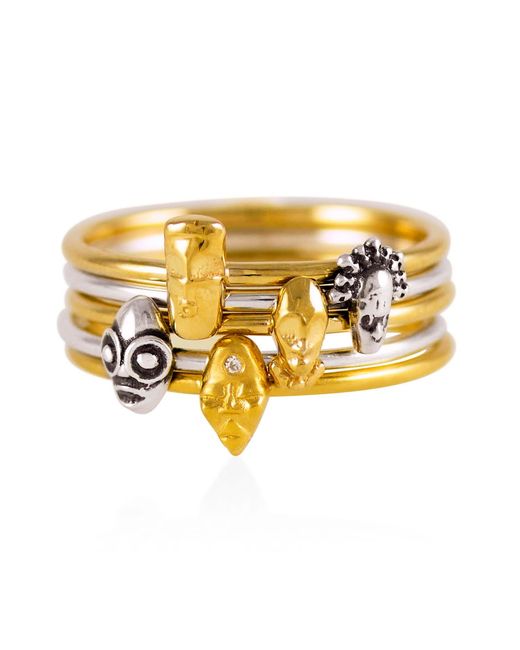 Lee Renee Metallic Tiny Voodoo Ghede Ring