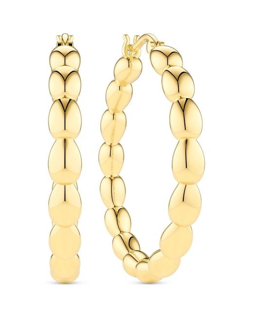 Sif Jakobs Jewellery Metallic Earrings Goccia Cerchi Pianura