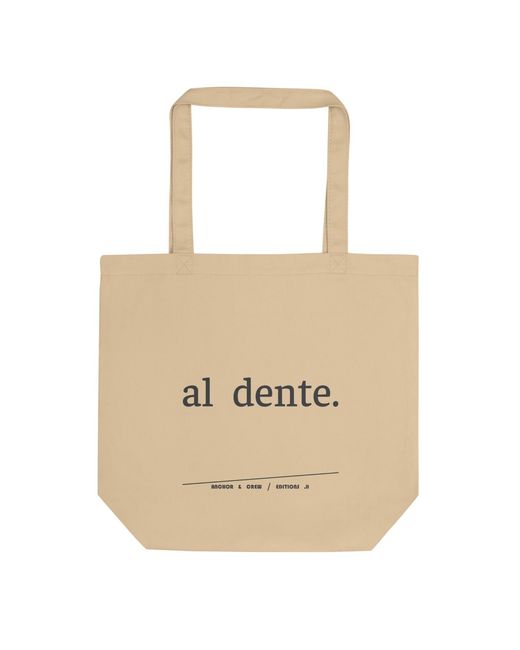 Anchor and Crew Metallic Neutrals Neutral Eleven Life, Al Dente Editions Recycled Cotton Tote Bag