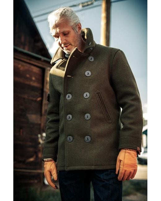 SONS Trading Co Andsons Boardwalk Peacoat Army in Green for Men Lyst UK