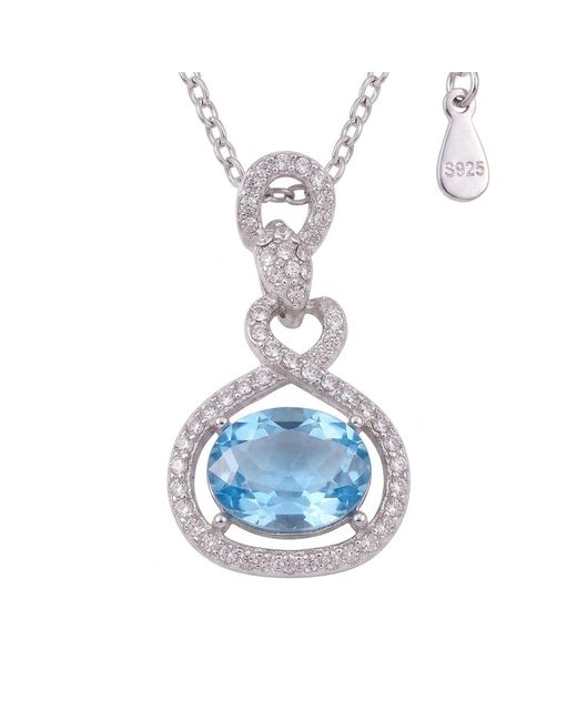 Modenaire Metallic Sapphire Crystal Snake Orb Pendant Necklace