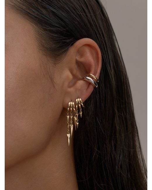 Aaria London Metallic Paloma Illusion Earrings