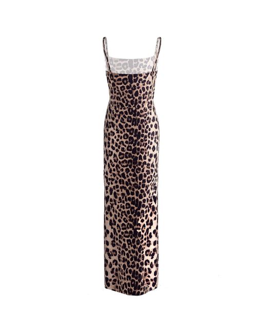 LOVEIST STORE Multicolor Leopard Print Satin Maxi Dress – Bodycon Slip Dress