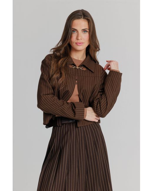 Lou&Up (Formerly Loup Clothing) Brown Pinstripe Jacket