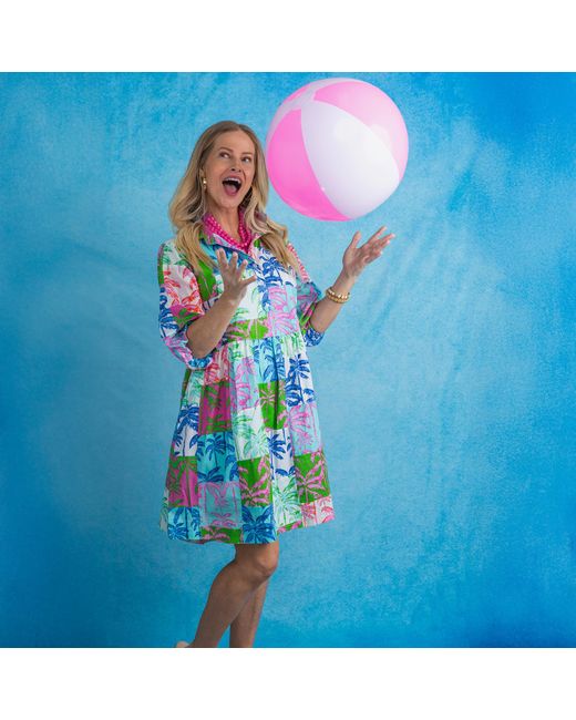 Mary Marshmallow Blue Frannie Dress Short