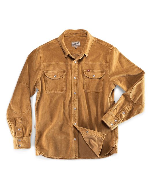 &SONS Trading Co Brown Sons Sunday Shirt Corduroy Tan for men