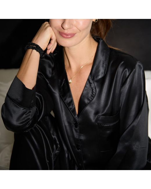 Silk Works Black Pyjama Set