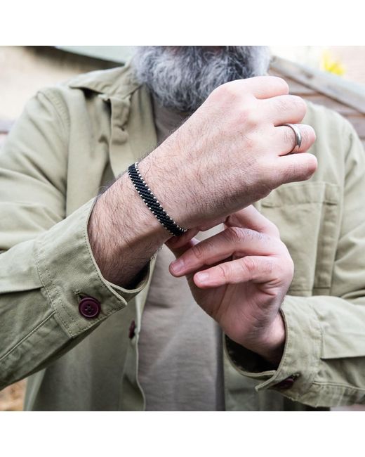 Harbour Uk Blue British Connection Rope Bracelet for men