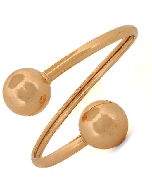 Ebru Jewelry Metallic Dual Orb Cuff Bracelet